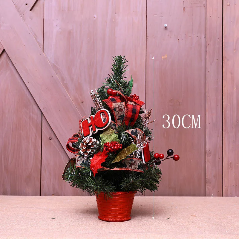 Mini Christmas tree PVC simulation 30cm40cm50cm Christmas tree indoor home decoration 2020 New Year festival party supplies