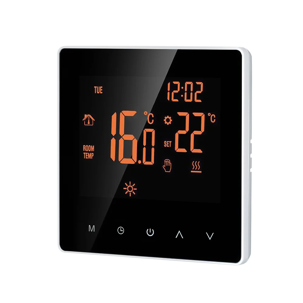 LCD Digital Thermostat Touch Screen Temperature Controller Week Programmable Electric Thermostat Wi-Fi and No Wi-Fi Optional