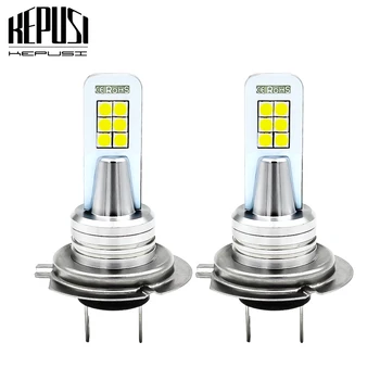 

2x H7 LED Bulb Car Fog Lights 3030 chip Driving Day Running Light Motor Truck Auto Led H7 Bulb 12w 12V 24V 6000K White DRL