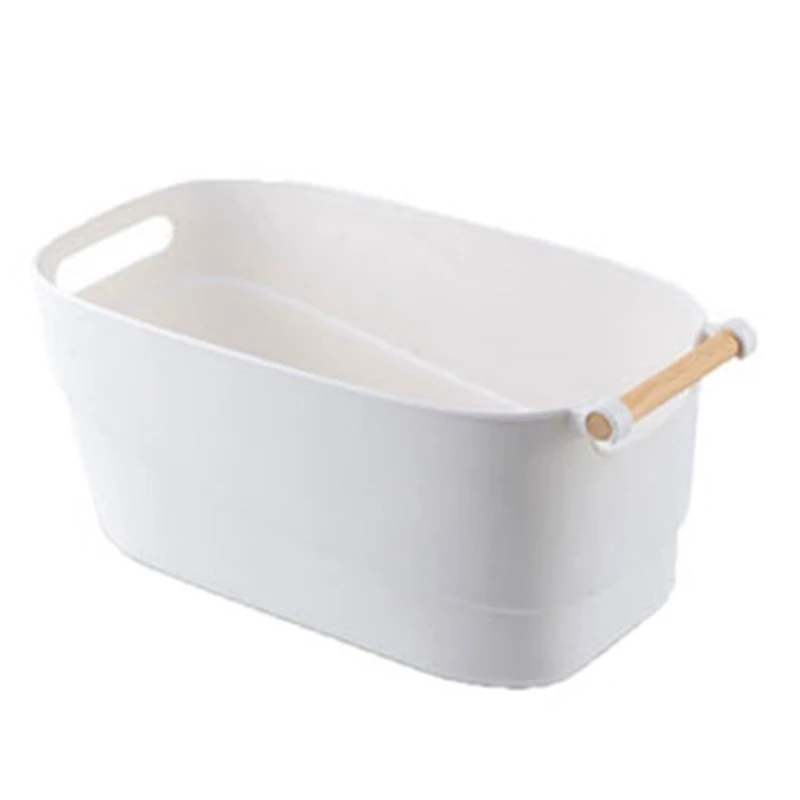 

Wooden Handle Thickening Storage Box Multi-Function Home Without Cover Wardrobe Storage Box Basket Organizer