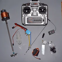 

Remote control ship water-cooled complete set fishing net remote control boat yacht modified large thrust metal blades