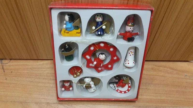 48 шт. рождественские украшения для дома Navidad украшения для дома аксессуары Рождественская фигурка для дома наружные орнаменты