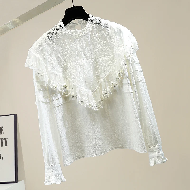 Woman Autumn Cloth Heavy Industry Beaded Diamond