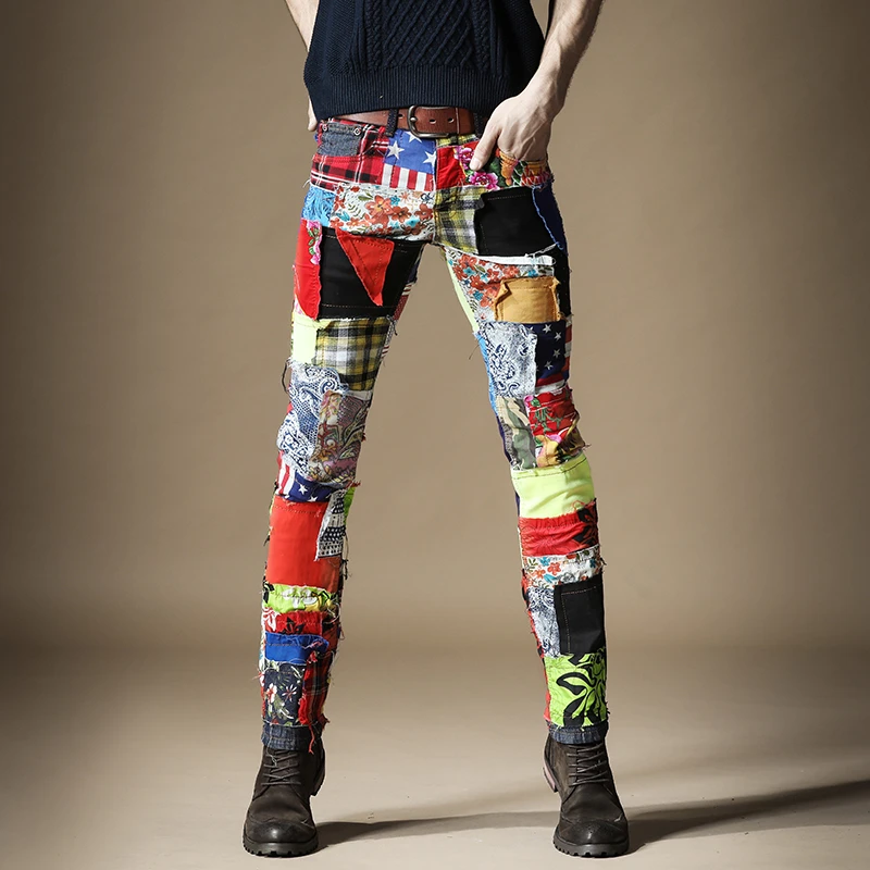 mens colorful jeans