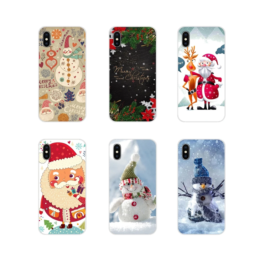 For Xiaomi Mi4 Mi5 Mi5S Mi6 Mi A1 A2 5X 6X 8 9 Lite SE Pro Max Mix 2 3 2S Silicone Phone Cases Covers Merry Christmas snowman | Мобильные