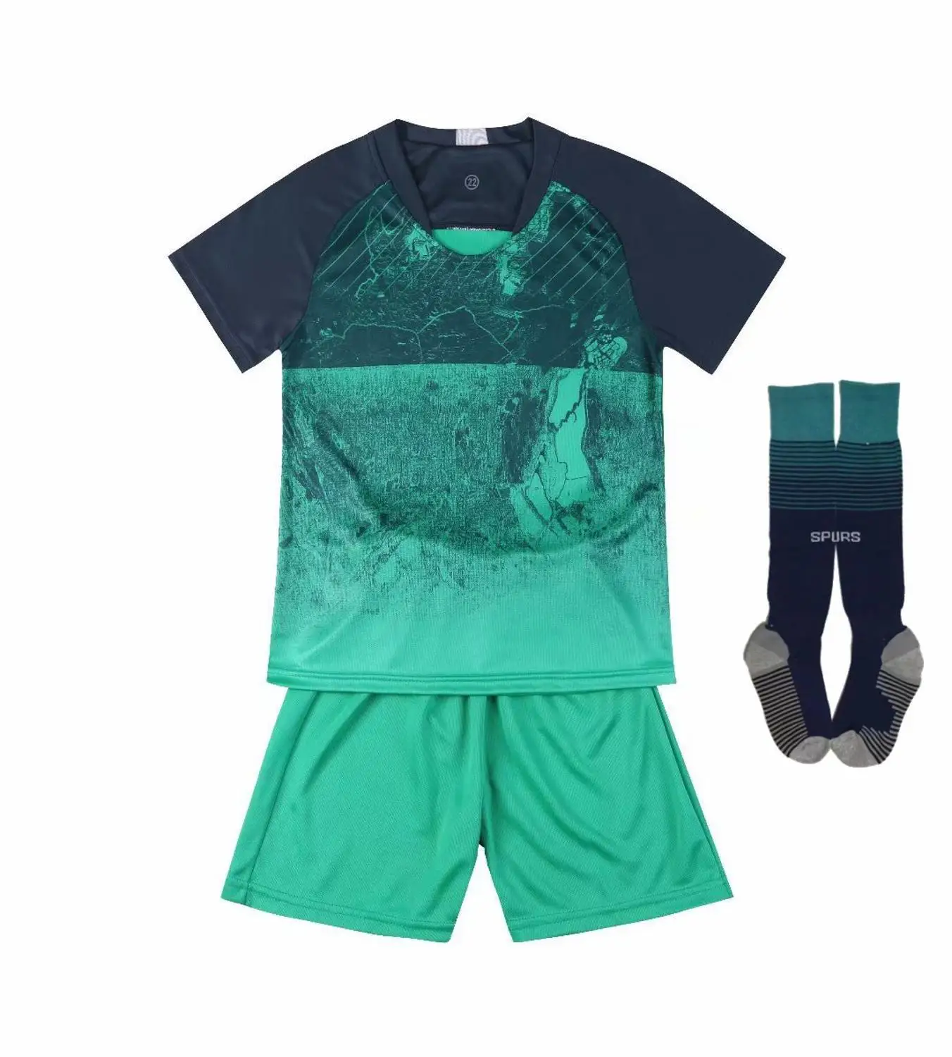 Детские футбольные Трикотажные изделия чистый индивидуальный костюм с носками