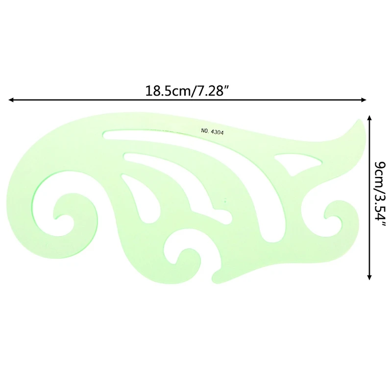 Студенческий пластиковый чертежный шаблон кривая линейка трафарет измерительный инструмент канцелярские товары LX9A