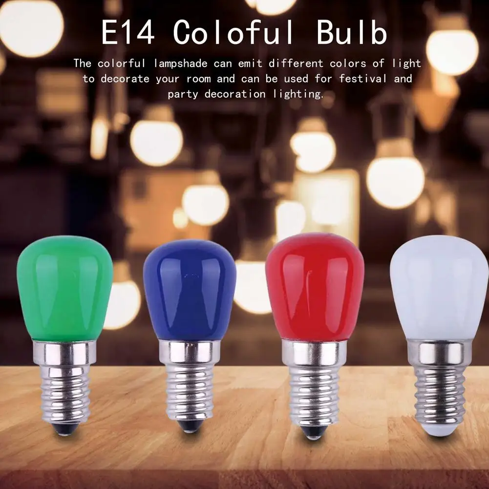 LED Fridge Light Bulb E14 3W Refrigerator Corn Bulb 220V LED Lamp White/Warm White ST26-2835 Replace Halogen Chandelier Light 2