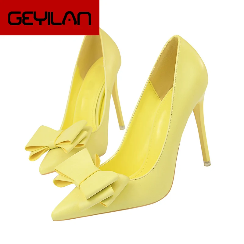 

Women Shoes 2018 High Heel Shoes For Party Elegant Modern Design With Butterfly-knot Beautiful Sexy And Stylish Pumps DS-B0326
