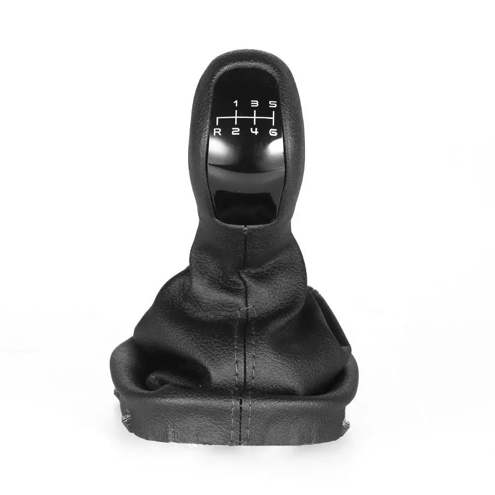 6 Speed Car Gear Shift Knob Leather Cover Case For Mercedes-Benz Class C W203 Car Styling