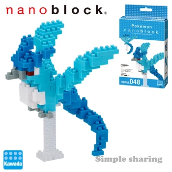 

Nanoblock Pokemon Pikachu NBPM_048 FREEZER 170pcs Anime Cartoon Diamond mini micro Block Building Blocks Bricks Toys Games