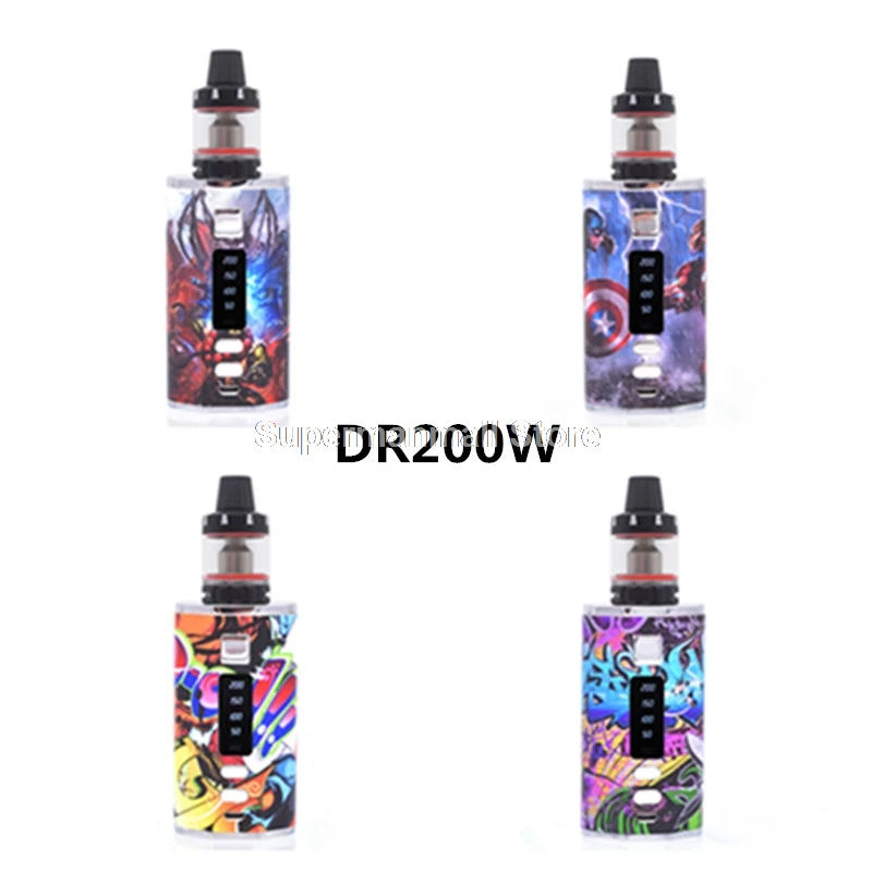 Новейший DR200W Vape комплект коробка мод огромный пар с 2 встроенными батареями 4400