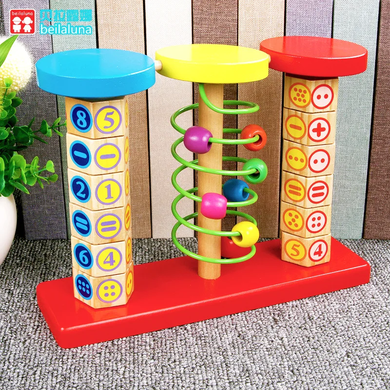 

Creative Wooden Children Vertical Type Numeracy Arithmetic Calculation Frame Mathematics Computing Teaching Aids Early Education