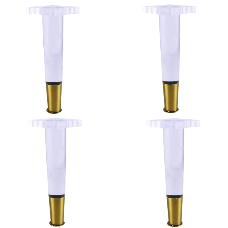 

4Pcs/Set 4Inch Tapered Acrylic Sofa Legs Plexiglass Table Legs Acrylic Cabinet Legs Furniture Accessories Chair Legs