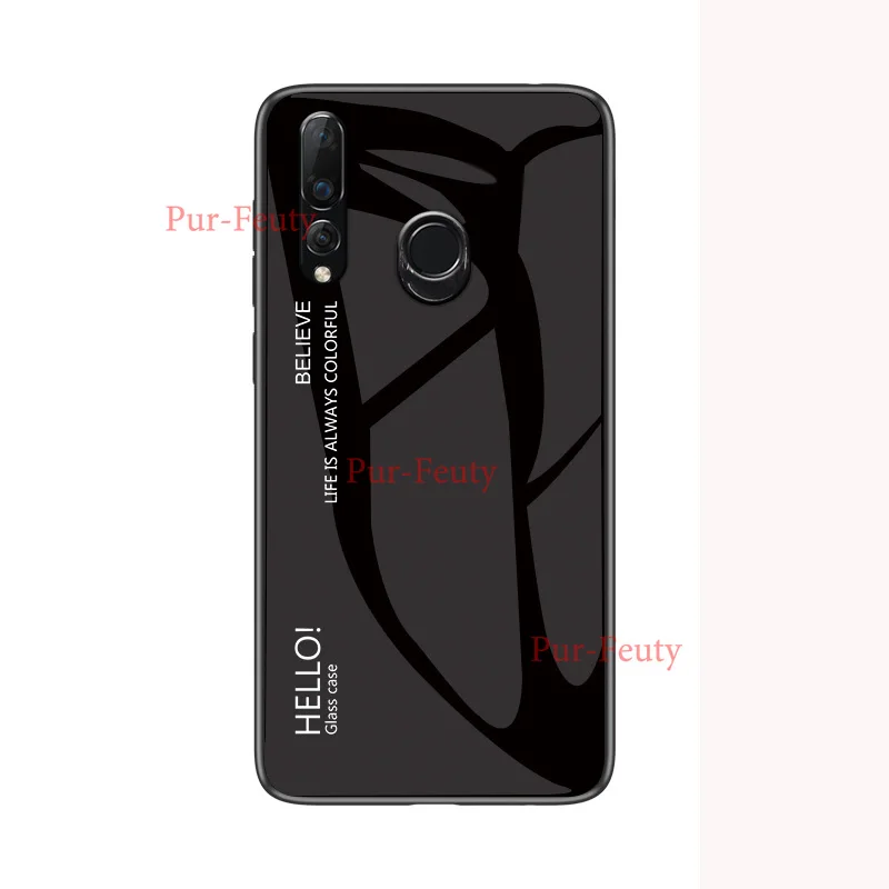 Модный градиентный Сменный стеклянный чехол для телефона huawei Y9 Prime STK-L21 полная защита Бампер для huawei P Smart Z задняя крышка