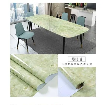 Thickening Waterproof Marble Wallpaper Cabinet Desktop Countertop Furniture Renovation Sticker Kicking Line Self-adhesive