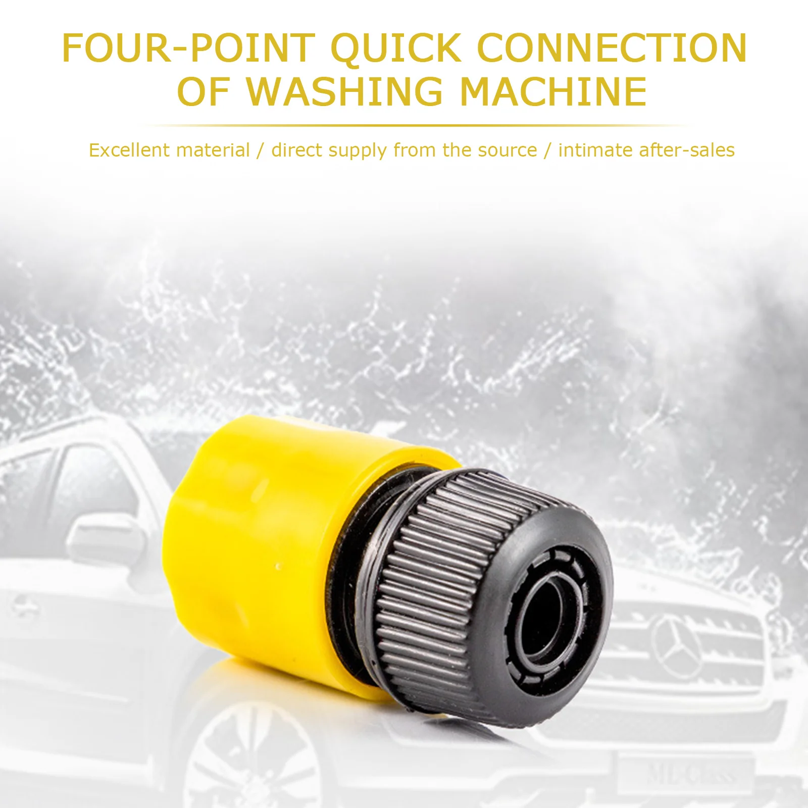 Car Washing Machine Adapter For High Pressure Washer Water Connector Filter Quick Connection Hose Pipe Fitting Car Accessories