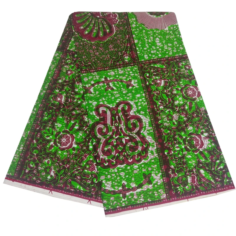 Африканский Анкара материал 6 ярдов африканская одежда восковая ткань Африканская набивная хлопок настоящая мягкая восковая ткань для женского платья 0021