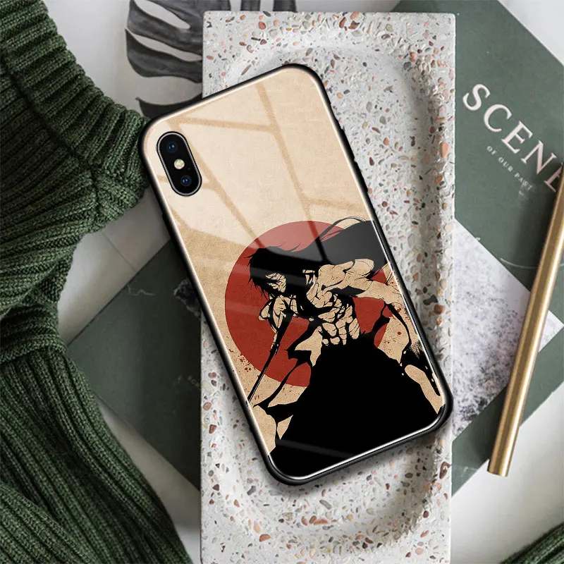 Ulquiorra Bleach Anime Art Glass Soft Silicone Phone Case Cover Shell For Iphone Se 6s 7 8 Plus