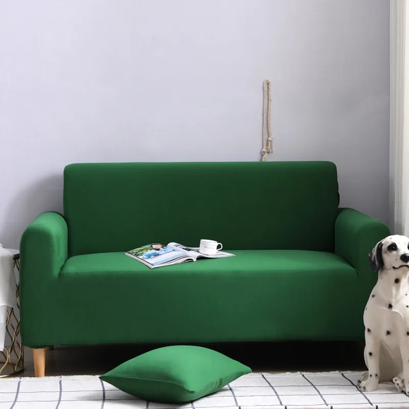 

Versatile Elasticity Sofa Cover All Edges Included Anti-slip Sofa Slipcover Solid Color European Style Fabric Sectional Sofa Uni