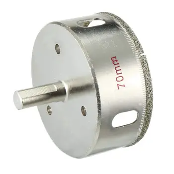 

70mm Dia Diamond Particles Coating Tip Hole Saw Drill Bit for Glass