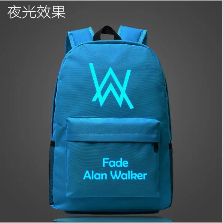 Светящийся рюкзак Alan Walker для подростков, модные школьные сумки для мальчиков и девочек, рюкзак для ноутбука, детские сумки для книг, повседневный рюкзак для путешествий