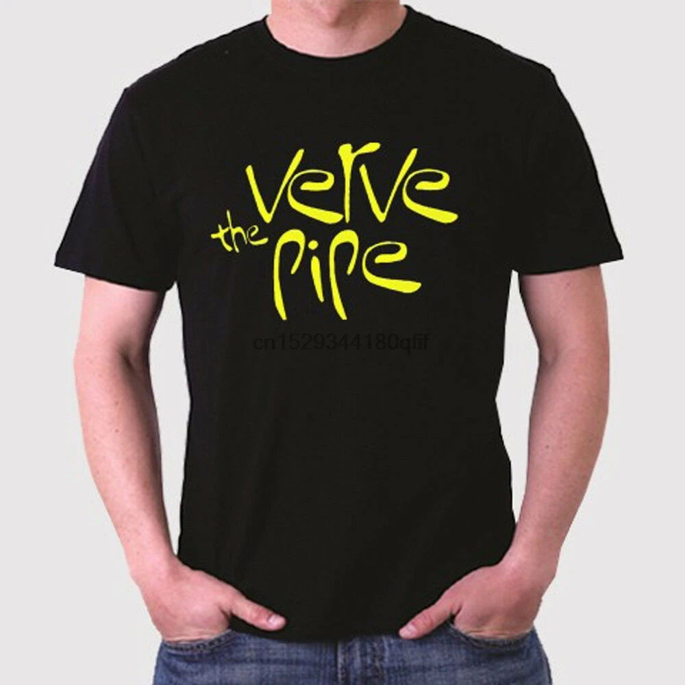 Мужская черная футболка с логотипом рок-группы Verve Pipe размеры от S до 3XL |