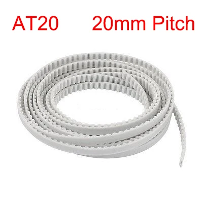 

AT20 45mm 50mm 55mm 60mm Width 20mm Pitch Open Loop End PU Polyurethane Steel Wire Printer Groove Cogged Synchronous Timing Belt