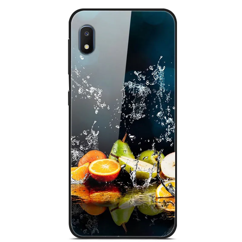 7 Чехол для samsung A10e чехол с милым рисунком, стекло, твердая задняя крышка для samsung Galaxy A10E A 10 E чехол SM-A102U TPU бампер A 10e - Цвет: 7
