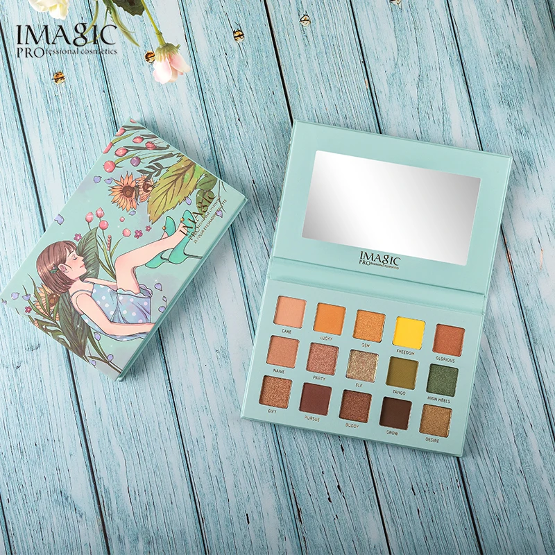 

IMAGIC Girls Series 15 Colors Glitter Matte Waterproof Eyeshadow Pallete Eye Shadow Makeup Palette