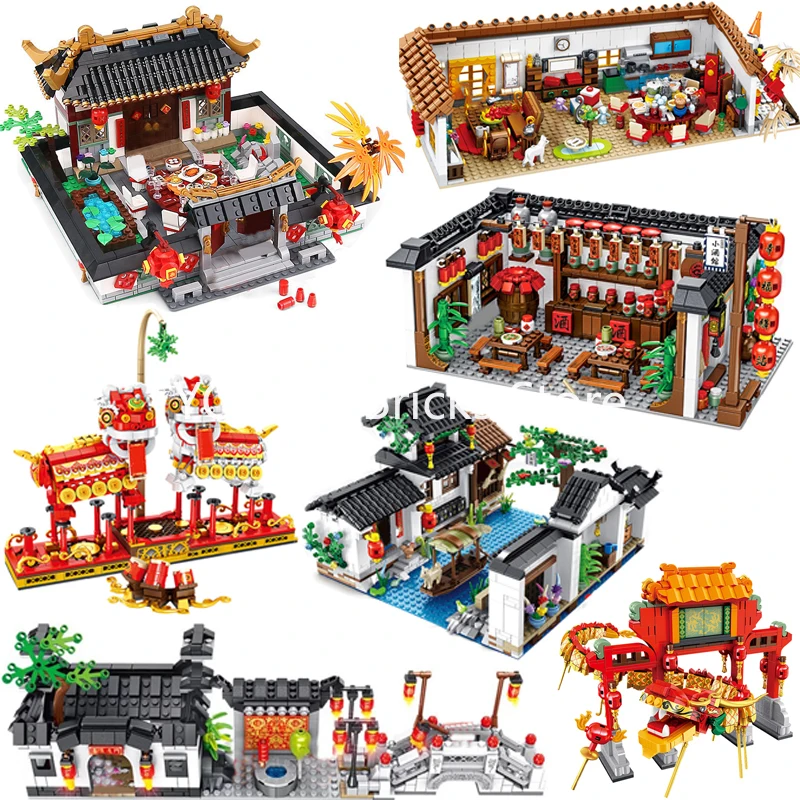 chinese new year lego dragon