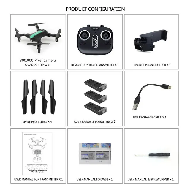 Foldable RC Mini Drone With Camera HD RC Helicopter With WiFi RTF RC Quadcopter With Headless Mode High Hold Toys For Kids#E - Цвет: Green 30W Camera 3B