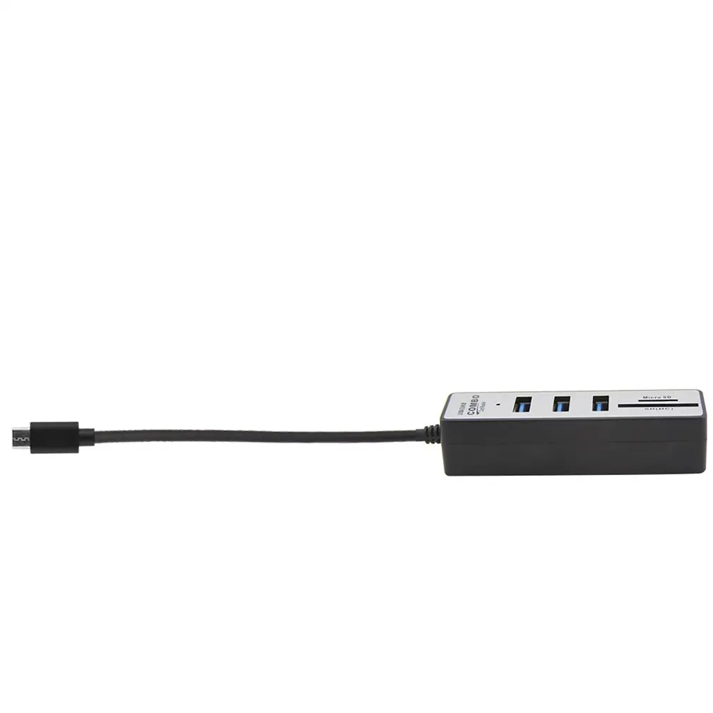 USB-C концентратор type C к USB 3,0 адаптер SD/Micro SD/TF кард-ридер умная память Многофункциональный USB кард-ридер