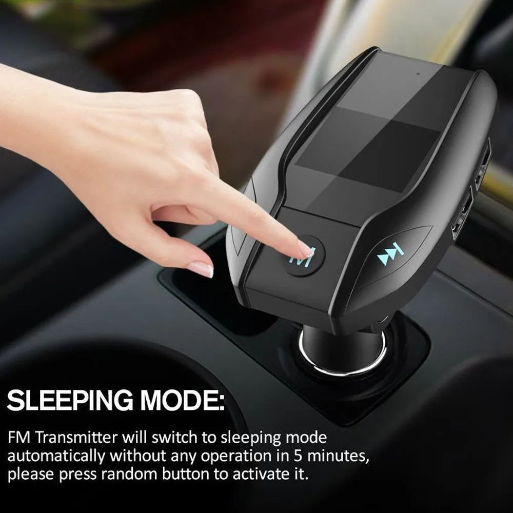 Беспроводной громкой Bluetooth автомобильный комплект MP3-плеер FM USB передатчик автомобильное зарядное устройство 8.26gh