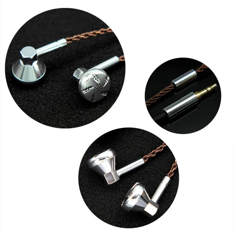 FAAEAL Datura Pro Flat Head HiFi Earbuds 14.8mm Dynamic CNC Earphone in ear Copper Cavity Metal Headset 5N LC-OFC 3.5mm Earplug