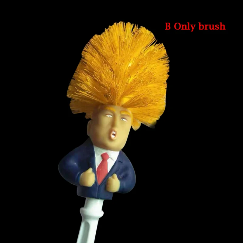 1 Pcs Donald Trump Toilet Bowl Brush Funny Gag Gift Toilet Great Again DNJ998 - Цвет: Style B