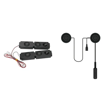 

1 Pair 8OHM 10W Long Box Full Range Subwoofer Speaker & 1 Set MH01 Motor Bluetooth Headset Motorcycle Helmet Earphone