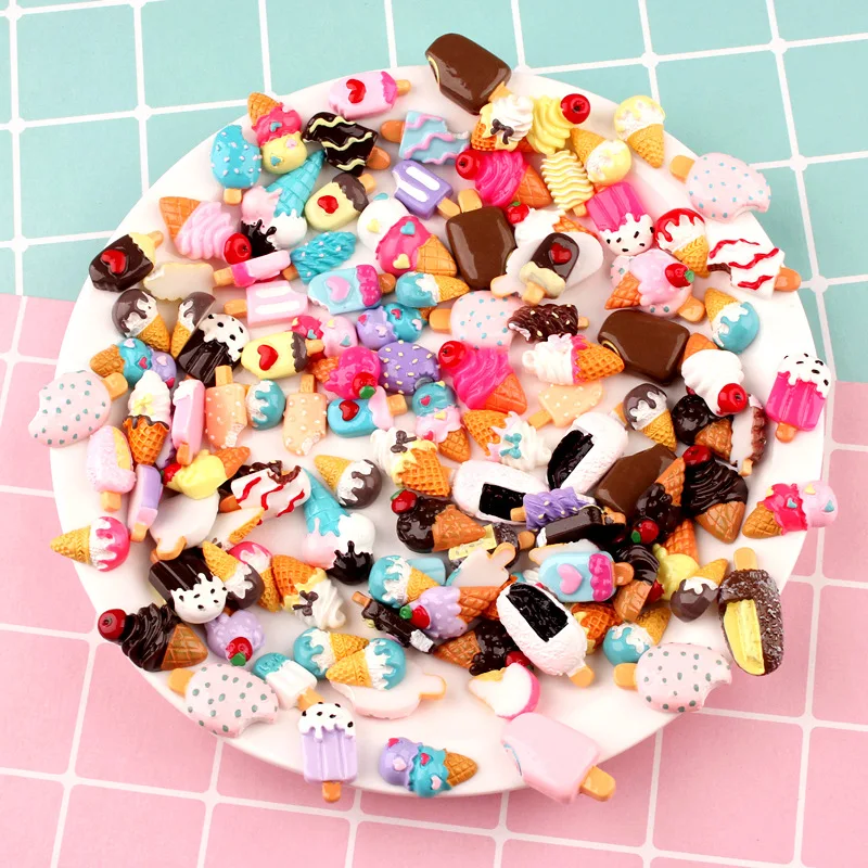 

New Addition Slime Charms for Slime Supplies Filler DIY Polymer Ice Cream Accessories Toy Lizun Model Tool for Kids Toys Gift E