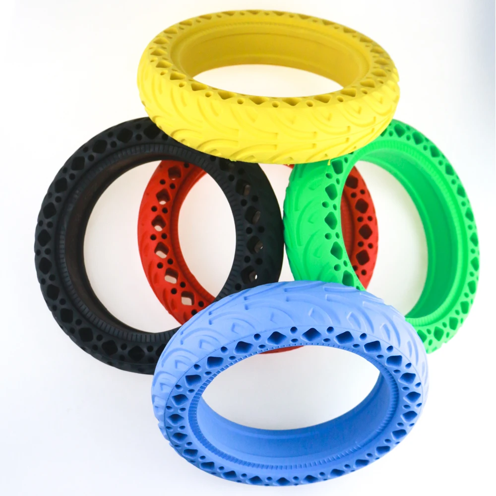 

For Xiaomi M365 Scooter 8.5inch colorful Solid Wheel Tire with honey comb Tires Shock Absorber