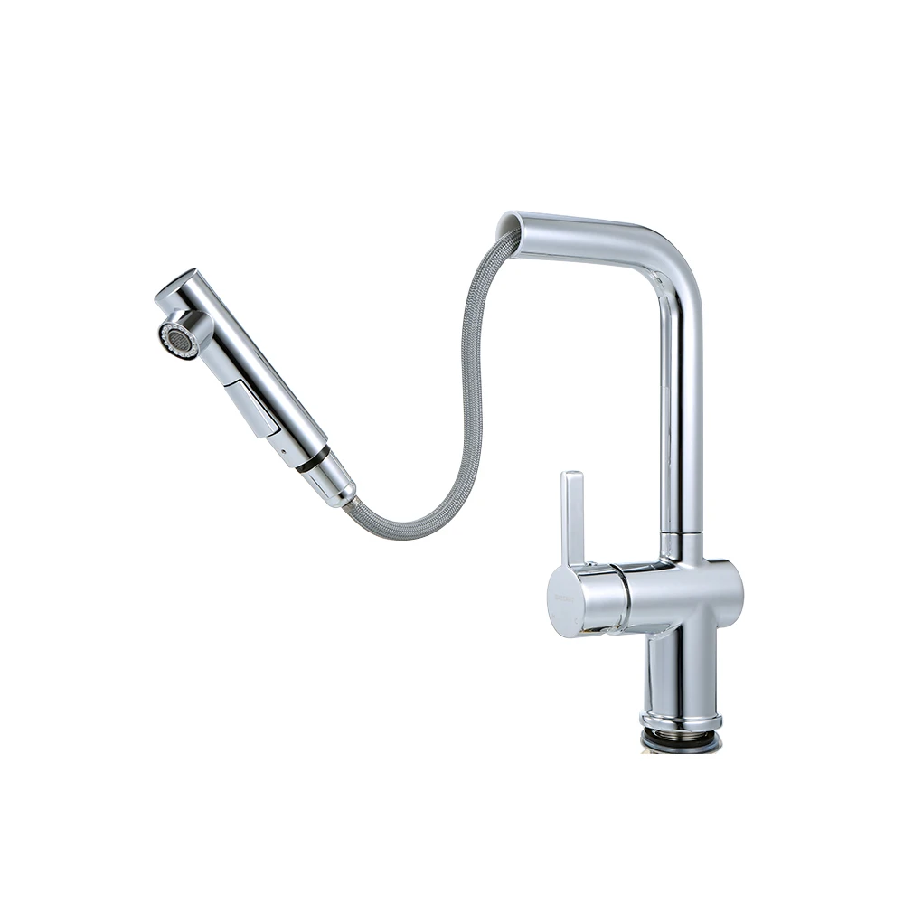 

Hot New Kitchen Faucets Single Handle Pull Out Kitchen Tap Single Hole Handle Swivel 360 Degree Water Mixer Tap Mixer Tap Bathtu