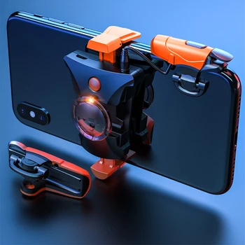 

New Mobile Trigger Game Pad For PUBG IOS Android Phone Game Fortnited Gamepad 4 speed Level Alloy Mobile Joystick Controller