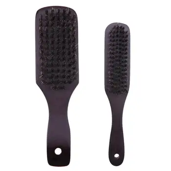 

1pc Anti-static Beard Brush Massage Wood Comb Salon Hair Beauty Tool Beard Brush Beech Handle Boar Bristle Hairbrush Comb