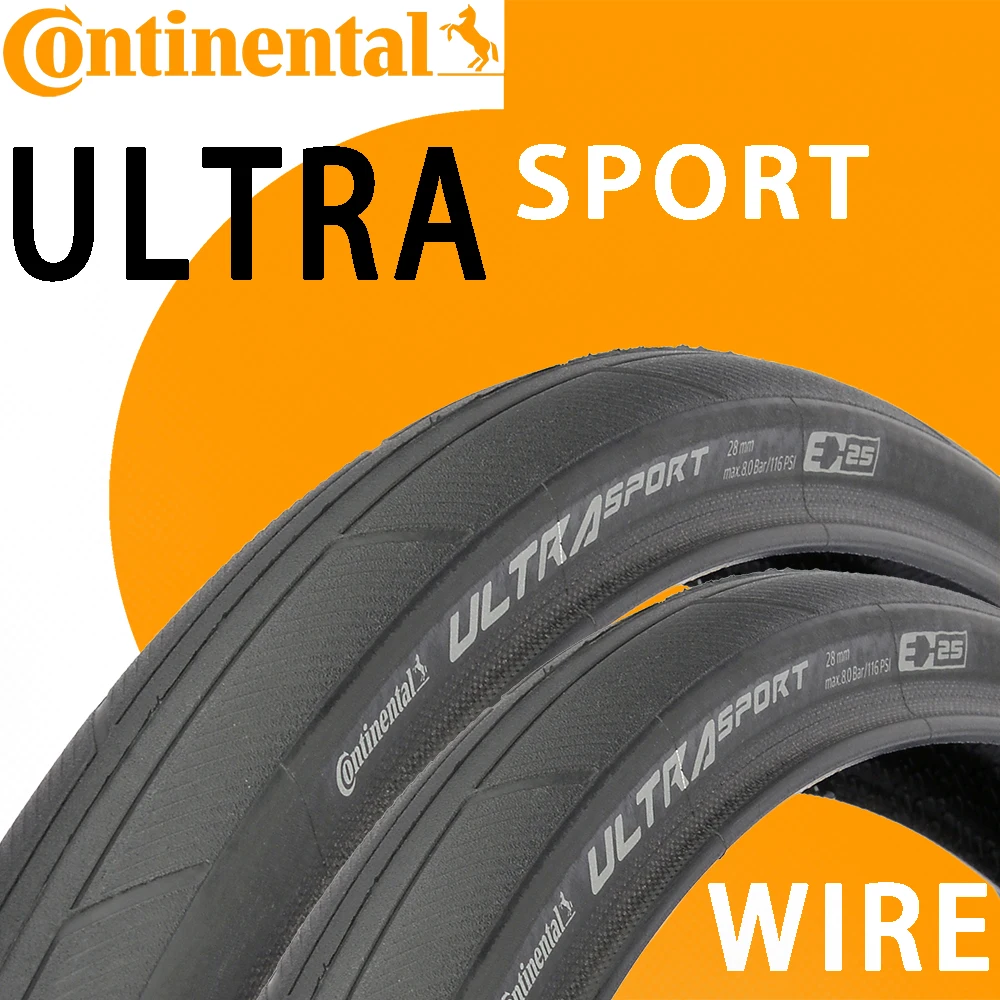 Шина для дорожного велосипеда Continental ULTRA SPORT III E-BIKE 25 км/ч 700x25c 700x28c | Спорт и