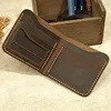 Top Genuine Leather Men's Wallet Retro Handmade Wallet for Men Durable Real Leather portfel male cartera hombre Purse for men 4