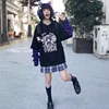 Deeptown Kawaii Hoodie Women Gamer Girl Black Hoodies Harajuku Anime Sweatshirt Women High Street Kpop Oversized Cute Pullovers 4