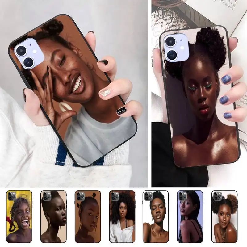 Красивые коричневые девушка чехол для телефона iphone XS 11 11Pro 5 5s SE 6 6s плюс 7 8 2020 |