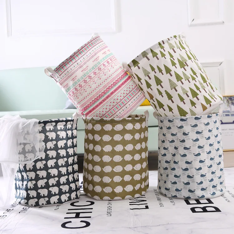 Plus Size Folding Toys Clothing Laundry Storage Basket Sundries Container Organizer Household Pouch 37.4*43cm Droshipping | Дом и сад