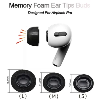 

Noise Isolate Memory Foam Ear Tips for Airpods Pro Replacement Earbuds Cover Protective Earphone Earplugs For Apple Airpods Pro