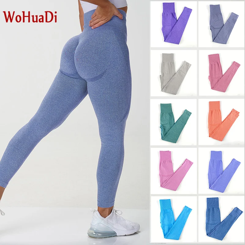 

WOHUADI Sexy Women Leggings Push Up Fitness Legging Athletic Slim High Waist Leggins Mujer Seamless Gym Jogging Fitness Legging
