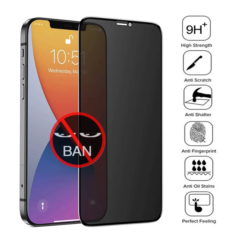 

Защитное закаленное стекло для iPhone 13/12/11 Pro Max/XS MAX